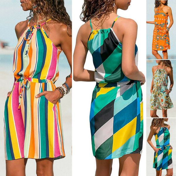 new style women playsuits boho floral sleeveless short mini with pocket party beach print loose fashion 2019, Black;white
new style women playsuits boho floral sleeveless short mini with pocket party beach print loose fashion 2019, Black;white