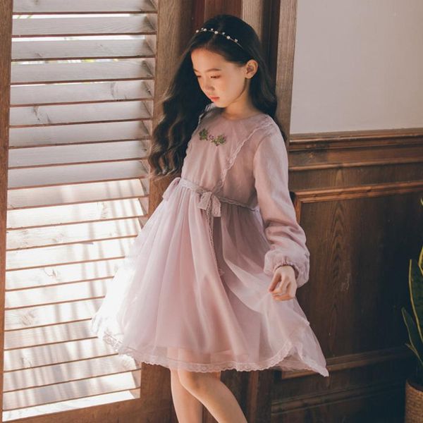 Teenager Girls Dresses 2019 Spring Fashion High Quality Soild Lace Flower Embroidery Princess Dress Girls Costumes 4-13Yrs, Light purple
Teenager Girls Dresses 2019 Spring Fashion High Quality Soild Lace Flower Embroidery Princess Dress Girls Costumes 4-13Yrs, Light purple