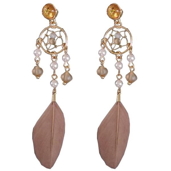 new retro style temperament fashion wild metal geometry feather girl exquisite earrings, Golden;silver
new retro style temperament fashion wild metal geometry feather girl exquisite earrings, Golden;silver