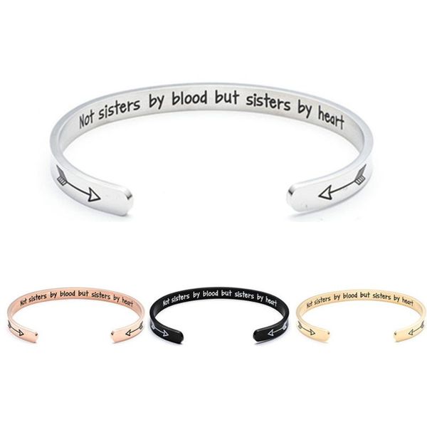 yamily 1pcs/ not sisters by blood but sisters by heart stainless steel cuff bracelets bangles for sister female friend gift, Black
yamily 1pcs/ not sisters by blood but sisters by heart stainless steel cuff bracelets bangles for sister female friend gift, Black