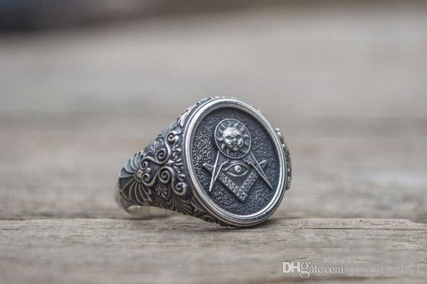 men's vintage sun masonic stainless steel ring personality punk religion silver jewelry us size 6 - 13
men's vintage sun masonic stainless steel ring personality punk religion silver jewelry us size 6 - 13