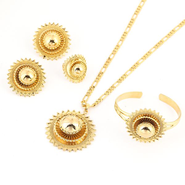 ethiopian small set jewelry necklace earrings ring 24k gold color african bridal sets habesha eritrea wedding, Black
ethiopian small set jewelry necklace earrings ring 24k gold color african bridal sets habesha eritrea wedding, Black