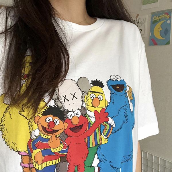 Sesame Street With Kwas Jointly Designed Print Womens Tshirt Fashion Candy Color Teenager Short Sleeve Tees
Sesame Street With Kwas Jointly Designed Print Womens Tshirt Fashion Candy Color Teenager Short Sleeve Tees