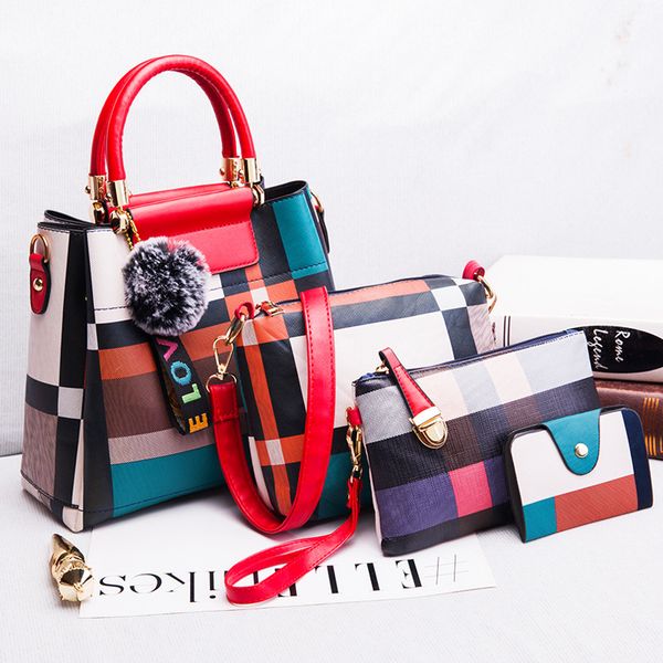 new fashion women's hand bag 4 piece set composite bag pu leather retro europe and america slung shoulder messenger
new fashion women's hand bag 4 piece set composite bag pu leather retro europe and america slung shoulder messenger