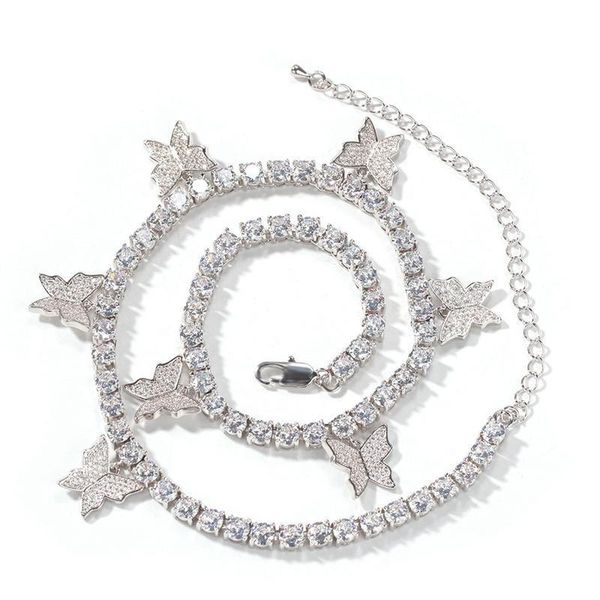 fashion butterfly tennis chain necklace new mens womens hip hop necklace jewelry silver pink iced out diamond chain necklace, Black
fashion butterfly tennis chain necklace new mens womens hip hop necklace jewelry silver pink iced out diamond chain necklace, Black