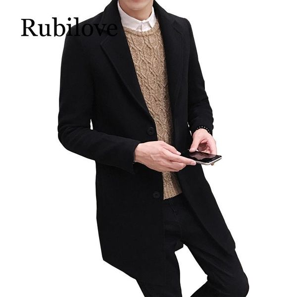 rubilove 2019 new winter woolen coat men leisure long sections woolen coats mens pure color casual fashion jackets / casual men, Black
rubilove 2019 new winter woolen coat men leisure long sections woolen coats mens pure color casual fashion jackets / casual men, Black