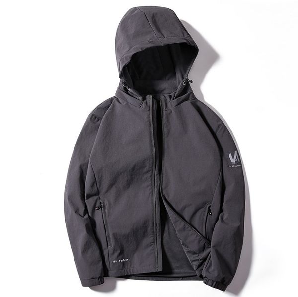men jacket casual black gray khaki hooded sports loose bomber coat hip hop simple streetwear, Black;brown
men jacket casual black gray khaki hooded sports loose bomber coat hip hop simple streetwear, Black;brown