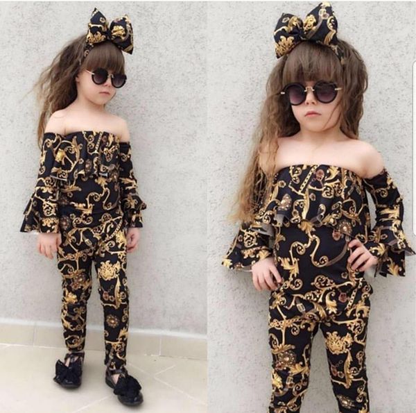 fashion 3pcs casual baby girl off-shoulder +loose pants leggings+headband summer clothes childrens clothing set ing, White
fashion 3pcs casual baby girl off-shoulder +loose pants leggings+headband summer clothes childrens clothing set ing, White