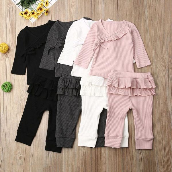 2020 baby spring autumn clothing infant newborn baby girl clothes ruffle knitted leggings pants 2pcs set solid outfits, White
2020 baby spring autumn clothing infant newborn baby girl clothes ruffle knitted leggings pants 2pcs set solid outfits, White