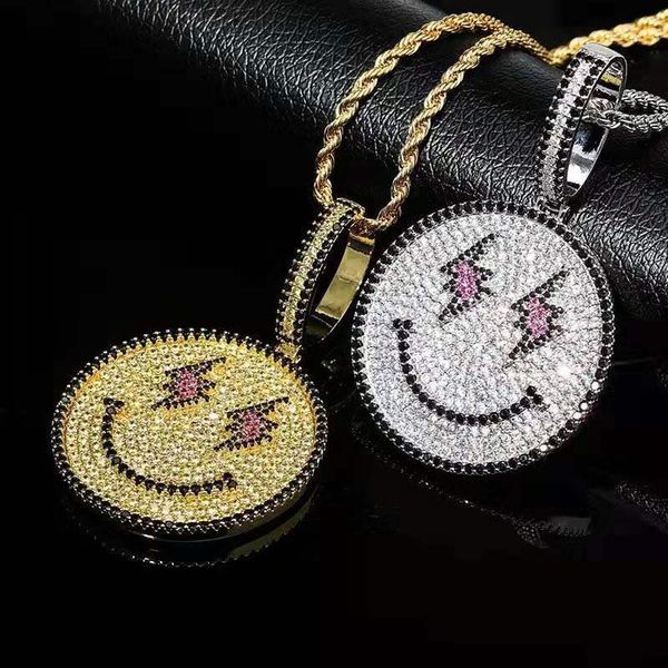 iced out smile face pendant necklaces for men women luxury designer bling diamond emoji pendants gold silver chain necklace couple jewelry 
iced out smile face pendant necklaces for men women luxury designer bling diamond emoji pendants gold silver chain necklace couple jewelry