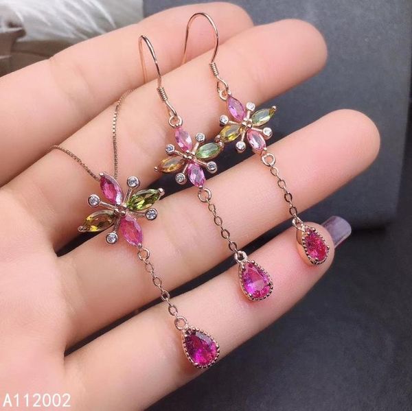 kjjeaxcmy fine jewelry natural tourmaline 925 sterling silver women pendant necklace earrings set support test, Black
kjjeaxcmy fine jewelry natural tourmaline 925 sterling silver women pendant necklace earrings set support test, Black
