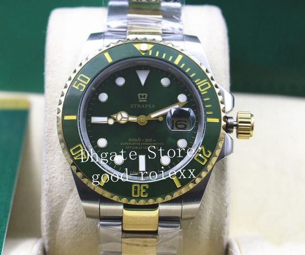 mens mechanical movement 2813 watch men green ceramic superlative date 116613 sub gold steel crystal sport watches dive oyster wristwatches, Slivery;brown
mens mechanical movement 2813 watch men green ceramic superlative date 116613 sub gold steel crystal sport watches dive oyster wristwatches, Slivery;brown