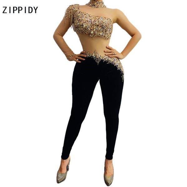 multi-color rhinestones fringe transparent sleeve jumpsuit black velvet leggings dance outfit bar singer wear outfit, Black;red
multi-color rhinestones fringe transparent sleeve jumpsuit black velvet leggings dance outfit bar singer wear outfit, Black;red
