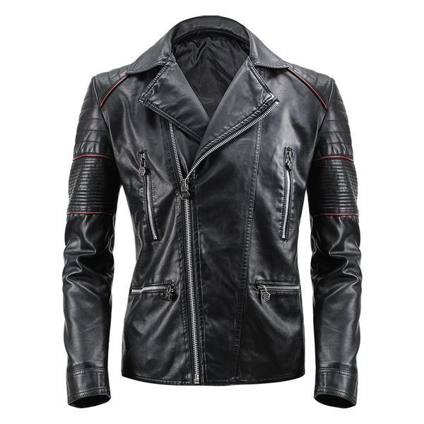 2019 men's leather jackets autumn winter new casual motorcycle jacket leather coats mens bomber pu jacket, Black
2019 men's leather jackets autumn winter new casual motorcycle jacket leather coats mens bomber pu jacket, Black