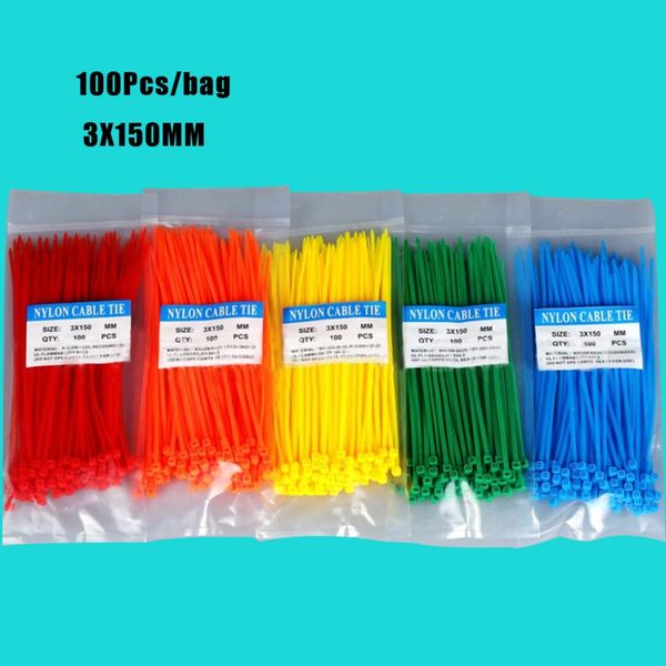 100pcs/bag 3x150mm self-locking white black red blue yellow nylon wire cable zip ties.cable ties
100pcs/bag 3x150mm self-locking white black red blue yellow nylon wire cable zip ties.cable ties