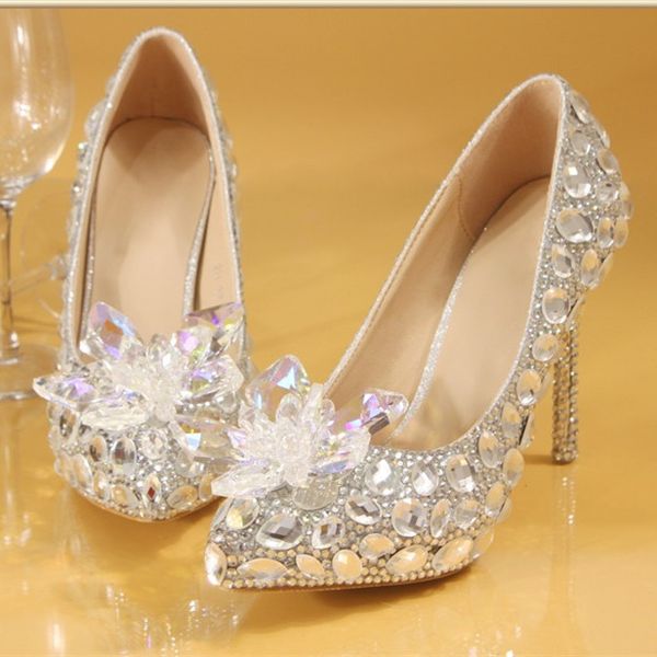 plus size 35 to 40 41 42 luxury women designer shoes dreamy cinderella crystal wedding shoes bride rhinestone shoes come with box, Black
plus size 35 to 40 41 42 luxury women designer shoes dreamy cinderella crystal wedding shoes bride rhinestone shoes come with box, Black