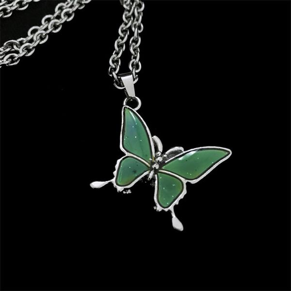 rusty steel temperature sensitive butterfly necklace cute butterfly choker necklace for women, Silver
rusty steel temperature sensitive butterfly necklace cute butterfly choker necklace for women, Silver