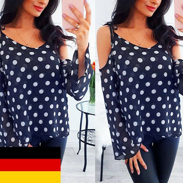 women blusas shirt v-neck loose knotted shirt sleeve summer casual long dot blouse ladies loose polka chiffon fjivv, Black
women blusas shirt v-neck loose knotted shirt sleeve summer casual long dot blouse ladies loose polka chiffon fjivv, Black