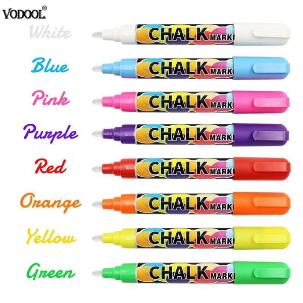 vodool 8pcs/set 6mm reversible tip reusable highlighter pens liquid chalk markers colorful art painting stationery office supply, Black;red
vodool 8pcs/set 6mm reversible tip reusable highlighter pens liquid chalk markers colorful art painting stationery office supply, Black;red