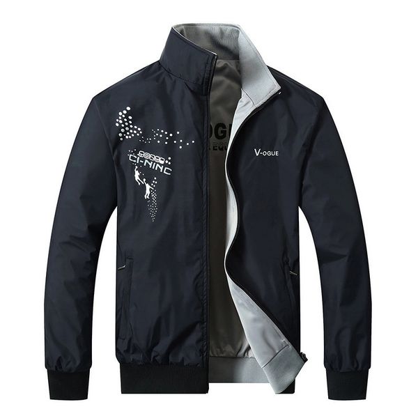 2019 the new jacket male spring autumn zipper embroidery printing double surface brand jacket men's casual thin coat, Black;brown
2019 the new jacket male spring autumn zipper embroidery printing double surface brand jacket men's casual thin coat, Black;brown