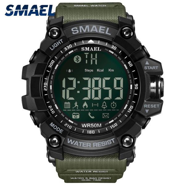 smael fashion men's smart watch bluetooth digital sports wrist watch waterproof, Slivery;brown
smael fashion men's smart watch bluetooth digital sports wrist watch waterproof, Slivery;brown