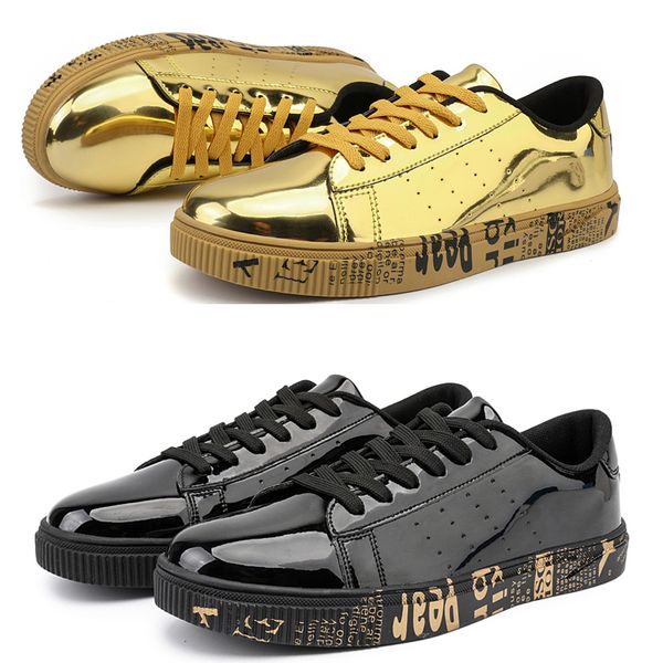 men women sneaker speed trainer black golden white fashion flat casual shoes speed trainer runner outdoor leather shoes 39-44
men women sneaker speed trainer black golden white fashion flat casual shoes speed trainer runner outdoor leather shoes 39-44