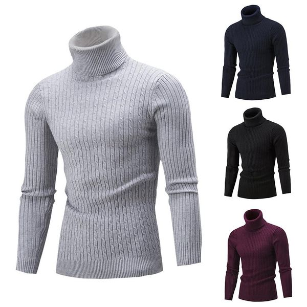 2020 men solid color long sleeve turtle neck pullover slim knit sweater jumper 1 ing, White;black
2020 men solid color long sleeve turtle neck pullover slim knit sweater jumper 1 ing, White;black