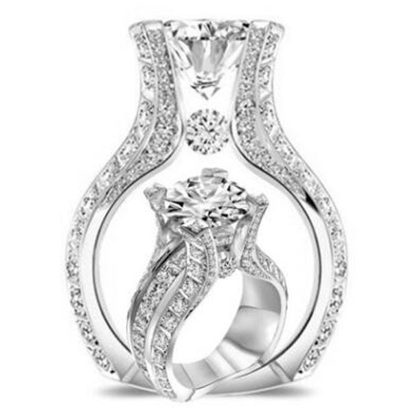 new fashion show elegant temperament charming jewelry ring inlay clear cz real rhodium plated wedding ring wholesale, Golden;silver
new fashion show elegant temperament charming jewelry ring inlay clear cz real rhodium plated wedding ring wholesale, Golden;silver