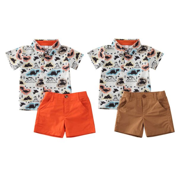 kid baby boy 2pcs clothes set dinosaur short sleeve shirt shorts pants formal outfit set 1-5years, White
kid baby boy 2pcs clothes set dinosaur short sleeve shirt shorts pants formal outfit set 1-5years, White