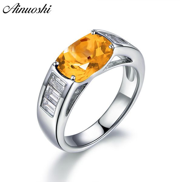 ainuoshi classic natural citrine ring 4 oval cut gemstone engagement party jewelry genuine 925 sterling silver women ring, Golden;silver
ainuoshi classic natural citrine ring 4 oval cut gemstone engagement party jewelry genuine 925 sterling silver women ring, Golden;silver