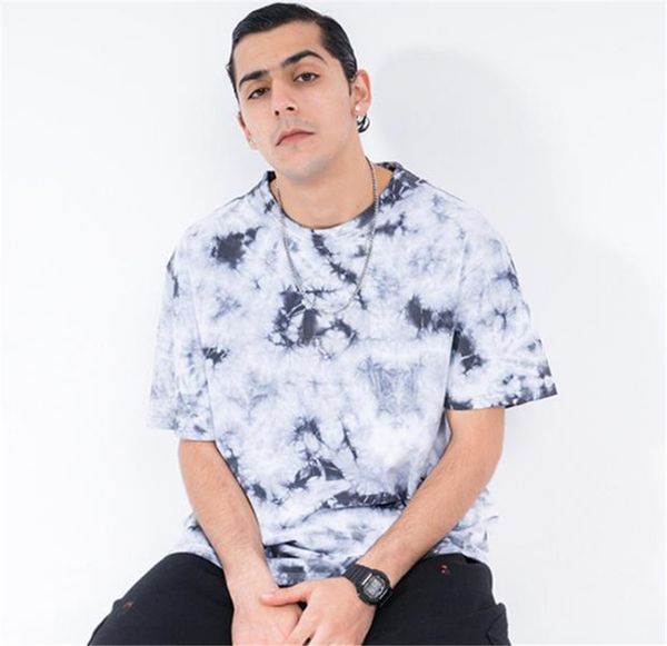 tie dye mens designer tshirts fashion loose print panelled short sleeve mens tees casual males clothing, White;black
tie dye mens designer tshirts fashion loose print panelled short sleeve mens tees casual males clothing, White;black