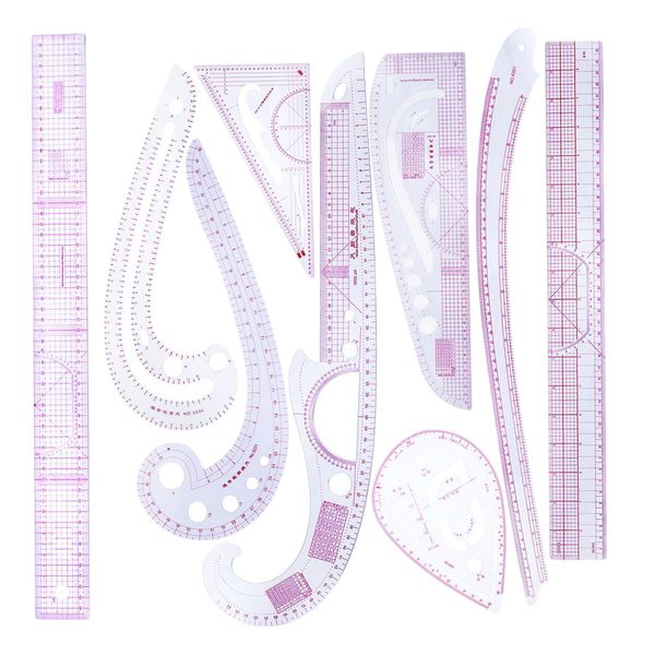 9pcs/set french metric ruler plastic sewing tools curve shaped measure ruler for sewing dressmaking supplies, 9 styles, Black
9pcs/set french metric ruler plastic sewing tools curve shaped measure ruler for sewing dressmaking supplies, 9 styles, Black