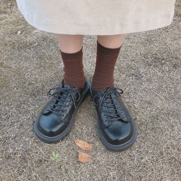 korean harajuku big head doll shoes retro small leather shoes students thick sole single college wind flat casual, Black
korean harajuku big head doll shoes retro small leather shoes students thick sole single college wind flat casual, Black