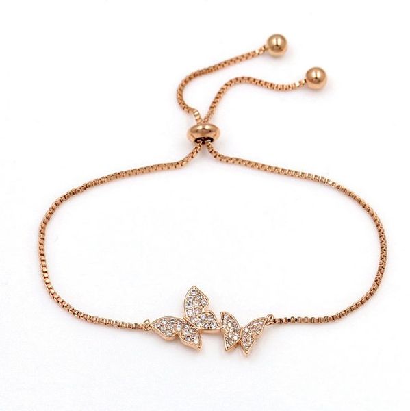 tiny trendy cubic zirconia crystal butterfly bracelet cz stone rose gold adjustable bracelet for women jewelry s-l0003, Golden;silver
tiny trendy cubic zirconia crystal butterfly bracelet cz stone rose gold adjustable bracelet for women jewelry s-l0003, Golden;silver