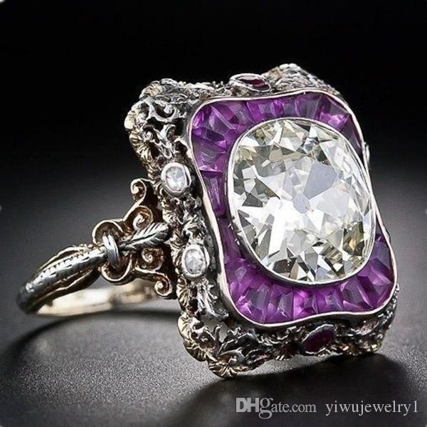 925 silver ring princess amethyst white diamond retro cocktail jewelry engagement wedding ring female ring size 6-13
925 silver ring princess amethyst white diamond retro cocktail jewelry engagement wedding ring female ring size 6-13