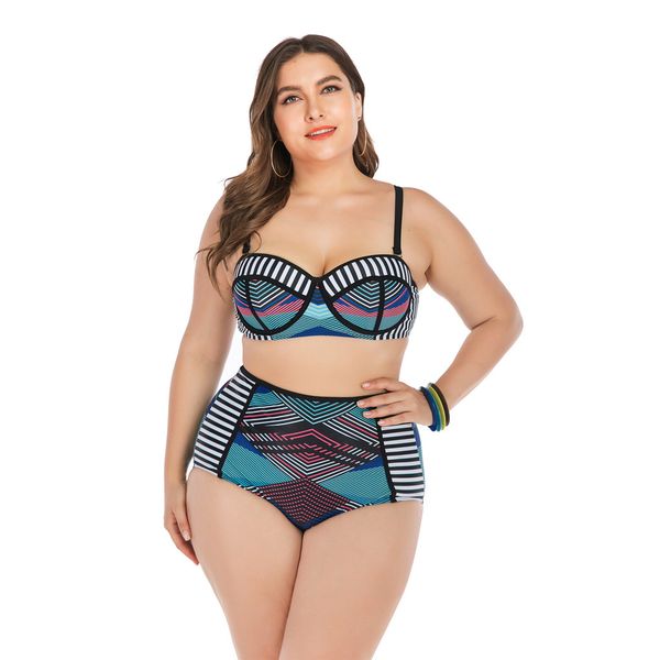 fashion women's plus size printed splice backless strap two pieces high waist bikini split push up padded swimsuit#g4, White;black
fashion women's plus size printed splice backless strap two pieces high waist bikini split push up padded swimsuit#g4, White;black