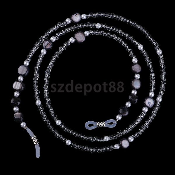 anti slip beaded chain eyeglass holder necklace eyewear chain cord neck strap black/white/yellow, Silver
anti slip beaded chain eyeglass holder necklace eyewear chain cord neck strap black/white/yellow, Silver