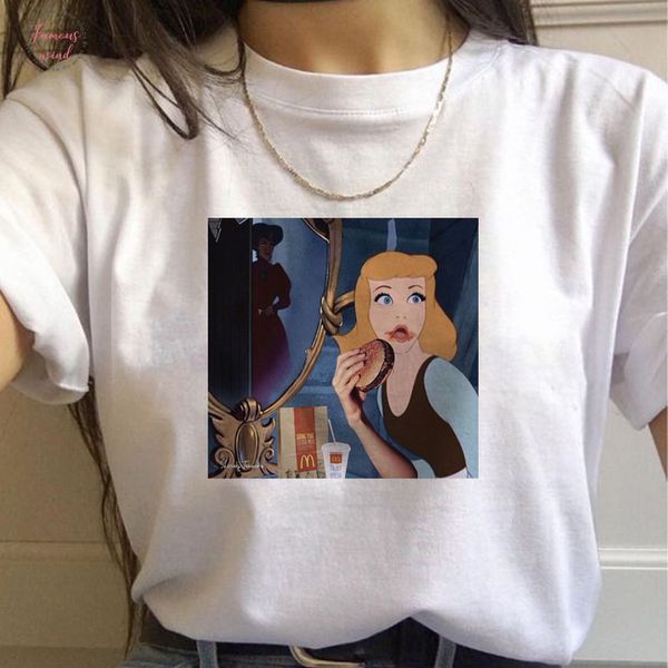 2019 new arrival womens cartoon print harajuku t shirt o neck you punk catton t shirt knitted print casual short sleeve streetwear, White
2019 new arrival womens cartoon print harajuku t shirt o neck you punk catton t shirt knitted print casual short sleeve streetwear, White
