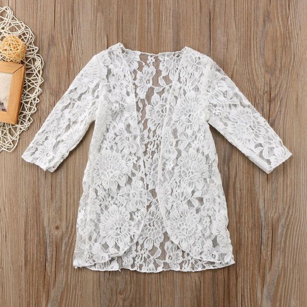 2019 kids baby girls lace floral sunscreen beach dress clothes outfits outerwear, White;black
2019 kids baby girls lace floral sunscreen beach dress clothes outfits outerwear, White;black