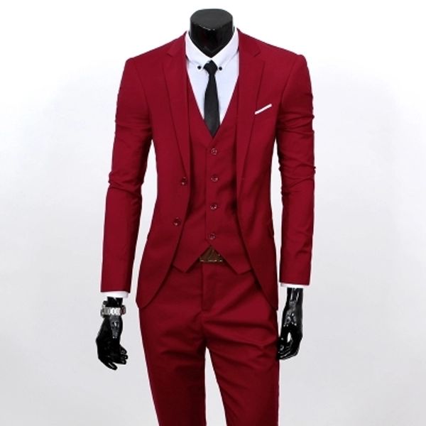 jacket+vest+pants)men slim fit suits plus size s- 3xl mens black wedding suits with pants business mens formal wear, White;black
jacket+vest+pants)men slim fit suits plus size s- 3xl mens black wedding suits with pants business mens formal wear, White;black