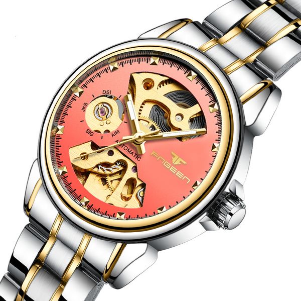 fngeen brand fashion couple female mechanical watch ladies waterproof automatic hollow women pink mechanical watch relogio femin, Slivery;brown
fngeen brand fashion couple female mechanical watch ladies waterproof automatic hollow women pink mechanical watch relogio femin, Slivery;brown