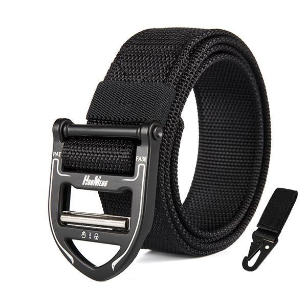 3.8cm tactical nylon belt men's outdoor sports multifunctional belt black hawk military training camouflage canvas belt, Black;brown
3.8cm tactical nylon belt men's outdoor sports multifunctional belt black hawk military training camouflage canvas belt, Black;brown
