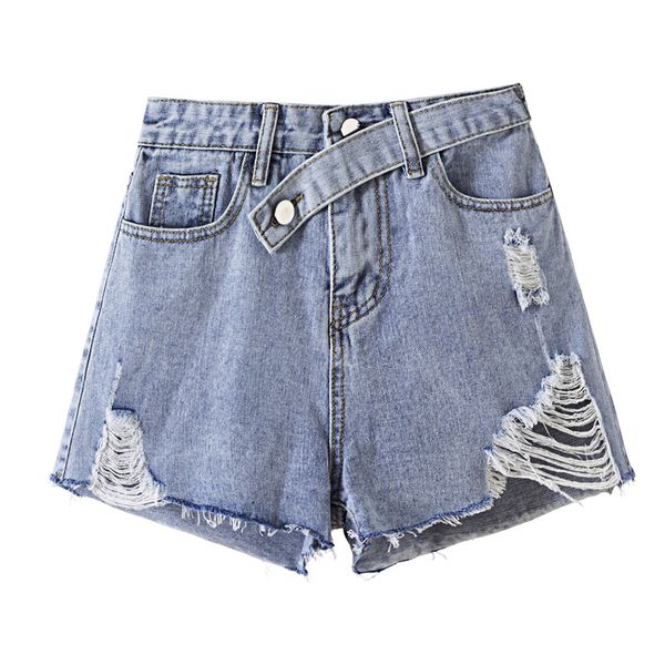 new cotton denim shorts women 2019 chic vintage high waist hole shorts loose harajuku irregular denim female pants #6889, Blue
new cotton denim shorts women 2019 chic vintage high waist hole shorts loose harajuku irregular denim female pants #6889, Blue