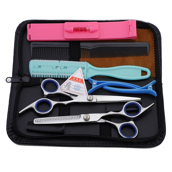 stainless steel home barber hair scissors hairdressing scissors kit cutting thinning shears hair tools with bag
stainless steel home barber hair scissors hairdressing scissors kit cutting thinning shears hair tools with bag