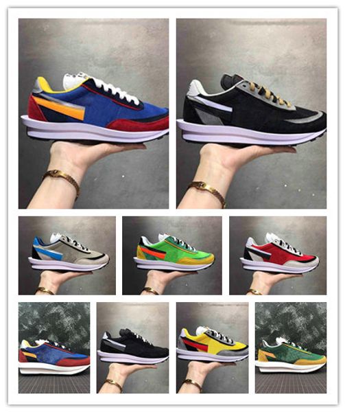 2019 Оптовые ПОДЧЕРКИ x Sacai LDV Waffle Racer Run Shoe Тренеры на рассвете Мужская модельер Дышащие Tripe S Кроссовки размер 36-45
2019 Оптовые ПОДЧЕРКИ x Sacai LDV Waffle Racer Run Shoe Тренеры на рассвете Мужская модельер Дышащие Tripe S Кроссовки размер 36-45