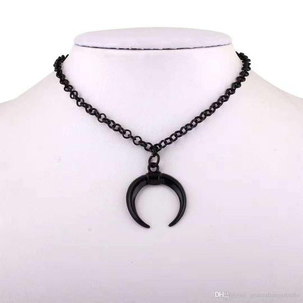 crescent pendant necklaces women black alloy link chain necklace girl curvy moon clavicle chains jewelry sweater t-shirt accessories, Silver
crescent pendant necklaces women black alloy link chain necklace girl curvy moon clavicle chains jewelry sweater t-shirt accessories, Silver