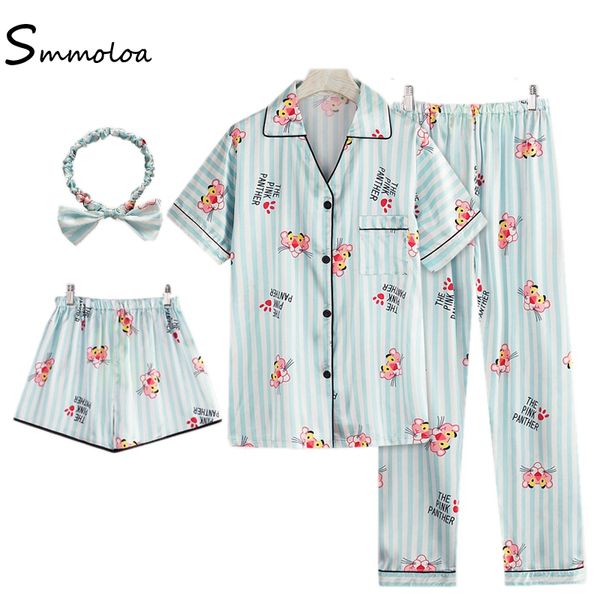 smmoloa women silk pajamas 3 piece satin pyjamas summer with hair band, Black;red
smmoloa women silk pajamas 3 piece satin pyjamas summer with hair band, Black;red