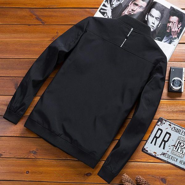 korean trend fashion stand collar coat baseball uniform spring autumn winter slim pure color large size jacket black dark blue, Black;brown
korean trend fashion stand collar coat baseball uniform spring autumn winter slim pure color large size jacket black dark blue, Black;brown