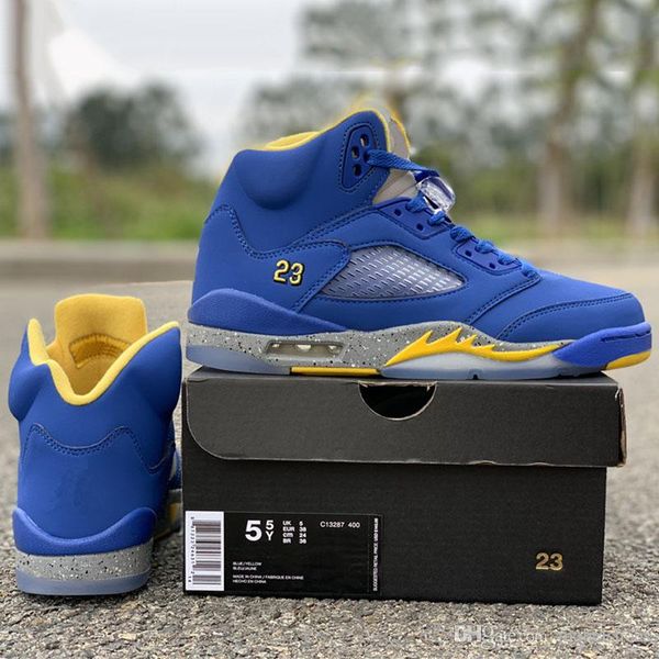 New Released GS Basketball Shoes 5 Blue Yellow 23 High Shoes Women Fashion Designer Real Leather Athletic Sports Sneakers
New Released GS Basketball Shoes 5 Blue Yellow 23 High Shoes Women Fashion Designer Real Leather Athletic Sports Sneakers