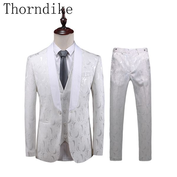 thorndike latest design suit white jacquard and men suits new style wedding wear bridegroom suits handsome, White;black
thorndike latest design suit white jacquard and men suits new style wedding wear bridegroom suits handsome, White;black